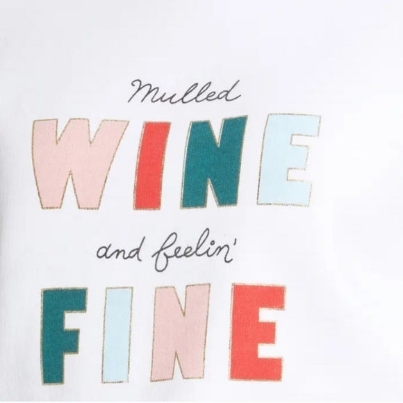 Women's 1901 Mulled Wine Graphic Sweatshirt, Size Small - White - Picture 5 of 9